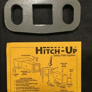 COPY - HITCH UP: Receiver Hitch Safety Chain Plate For 1 1/4” Receiver Hitch